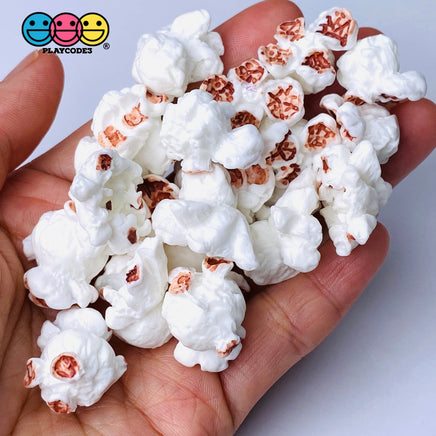 Popcorn White And Caramel Faux Realistic Fake Food Charms (20 Pcs) Playcode3 Llc Charm