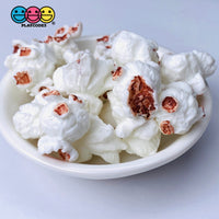 Popcorn White And Caramel Faux Realistic Fake Food Charms (20 Pcs) Playcode3 Llc Charm
