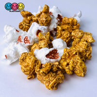 Popcorn White And Caramel Faux Realistic Fake Food Charms (20 Pcs) Playcode3 Llc Mixes(10 White/10