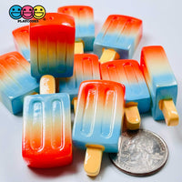 Popsicles Charms 4Th Of July Colors Fake Candy Cabochons 10 Pcs Charm
