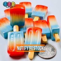 Popsicles Charms 4Th Of July Colors Fake Candy Cabochons 10 Pcs Charm