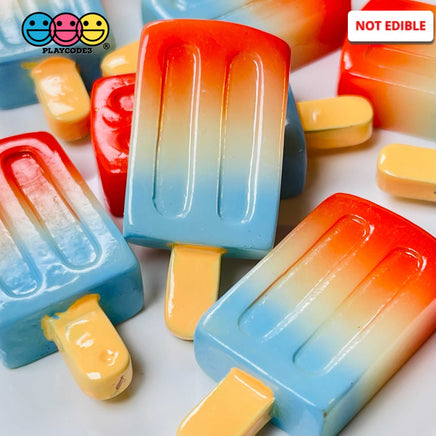 Popsicles Charms 4Th Of July Colors Fake Candy Cabochons 10 Pcs Charm