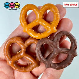 Pretzels Fake Food Plastic Resin Prop Chocolate Not A Toy 9/10 Pcs