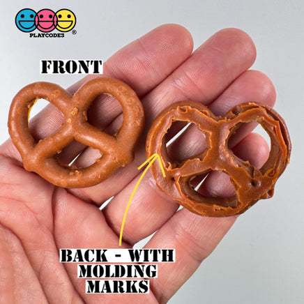 Pretzels Fake Food Plastic Resin Prop Chocolate Not A Toy 9/10 Pcs