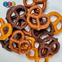 Pretzels Fake Food Plastic Resin Prop Chocolate Not A Toy 9/10 Pcs Mix (9Pcs 3Pcs Each Color)