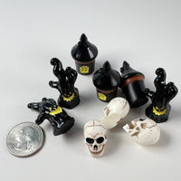 Halloween Miniature Skull Head Ghost Tree Haunted House 3D Holiday 3/4pcs Cabochons Decoden Charm 10 pcs