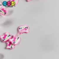 Kitty Cat Japanese Cartoon Anime Kawaii Character pink Fake Clay Sprinkles Fake Bake Decoden Fimo Jimmies