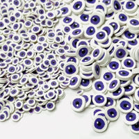 Purple Eyeballs Halloween Clay Fimo Slices Decoden Funfetti 5mm