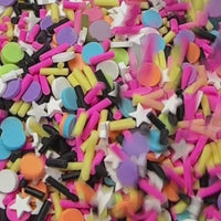 Dream Festival Stars Multicolor 80s Fake Clay Sprinkles Decoden Fimo Jimmies