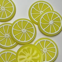 Lemon Slice Silicon Soft Bendable Fruit Flatback Cabochons Decoden Charm 10 pcs