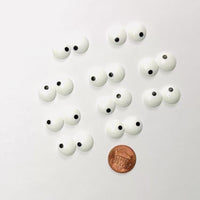 Fake Eye Flatback Cabochon Charm 20pcs Miniature Craft Supply