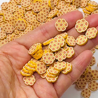 Honey Comb Bee Summer 10mm Fake Clay Sprinkles Decoden Fimo Jimmies