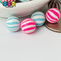 Peppermint Mini Balls Mint Fake Hard Candy Multi Colors Cabochons 24 pcs