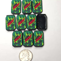 Soda Can Pop Shoe Charms WITHOUT Buckle Botton Bendable  Fake Food Flatback Cabochons Slime Supply Fake Backe Decoden 10 pcs