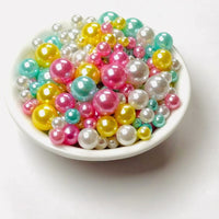 Pastel Easter Beads 10/8/6/4 mm beads Acrylic Faux Sprinkles Decoden Slime Supplies Jewelry Fake Bake