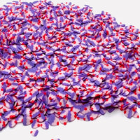 Purple CupCake Birthday Cake 5mm Fake Clay Sprinkles Decoden Fimo Jimmies