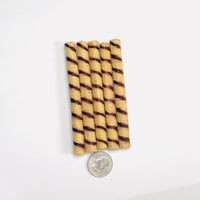 Rolled Wafer Fake Food Dessert NOT a Toy Realistic Imitation Life Like Bendable PVC Plastic 5 pcs E