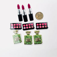 Perfume Makeup Lipstick Palette Charms Planner Decoden Planars Cabochons Party Favor 9/10 pcs