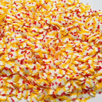 Yellow Cupcake Brithday Cake 5mm Fake Clay Sprinkles Decoden Fimo Jimmies