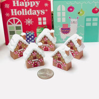 Gingerbread House Peppermint Christmas Holiday Cabochon Flatback Charm Decoden