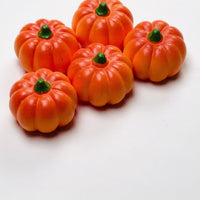 3D Fake Pumpkin Fall Autumn Flat bottom Cabochons Decoden Charm 5 pcs