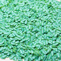 Green Leaves Spring 5mm Fake Clay Sprinkles Decoden Fimo Jimmies