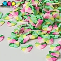 Heart Shape Spring Summer Flower Multi Color Mixes St Patrick Garden Fake Clay Sprinkles Decoden Fimo Jimmies