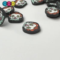 Movie Horror Creepy Clown Character Face Horror Movie Fake Clay Sprinkles Decoden Fimo Jimmies 5mm/10mm