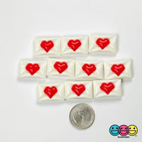 red heart envelope