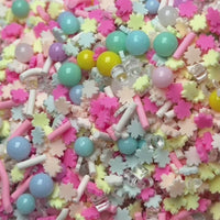Spring Flower Beads Slushie Sparkle Shinning Bling Fake Clay Sprinkles Decoden Fimo Jimmies