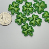 Clover leaves St Patrick Holiday Flatback Cabochons Decoden Charm 10 pcs