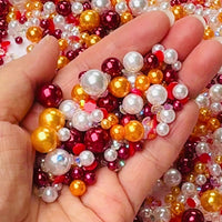 Fall Autumn 10/8/6/4/2mm Acrylic Beads Rhinestone Faux Sprinkles Decoden Slime Supplies Jewelry Fake Bake