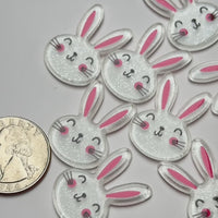 Easter Bunny Holiday Rabbit Kawaii Flatback Cabochons Decoden Charm 10 pcs