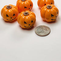 Pumpkin Jack-O'-Lantern 3D Halloween Fall  Cabochons Decoden Charm 5 pcs