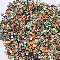 Halloween Mix Ghost, Spiders, Jack-O-Lanterns, Boo Ghouls and Candy Corn Fake Clay Sprinkles Decoden Fimo Jimmies 5mm