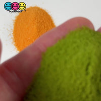Agate Powder Faux Food Topping - Colorful Craft Slime Fake Bake Matcha Turmeric Chocolate Texture Non-Edible