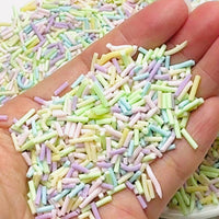 Easter Pastel Mix Fake Polymer Clay Sprinkles Decoden Jimmies