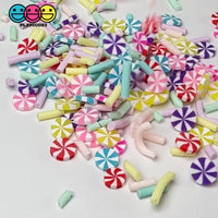 Christmas Holiday Peppermint Sprinkles Fake Clay Sprinkles Decoden Fimo Jimmies