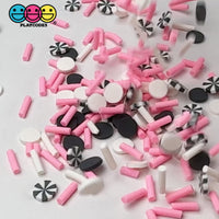 Pink Halloween Holiday Peppermint Mixes Fake Clay Sprinkles Decoden Fimo Jimmies