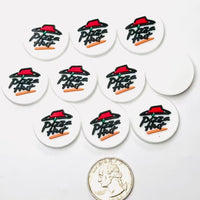 Fast Food Pizza Shoe Charms WITHOUT Buckle Botton Bendable Fake Flatback Cabochons Slime Supply Fake Backe Decoden 10 pcs