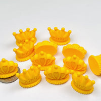 King Queen Crown Flatback Cabochons Decoden Charm 4pcs