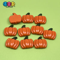 Pumpkin Charms Flatback Charm Halloween 2 Choices Cabochons Pumpkin With Stem
