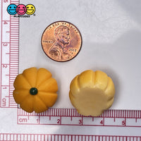 Pumpkin Fairytale Mini Flatback Charm Halloween Thanksgiving Fall Cabochons 10 Pcs