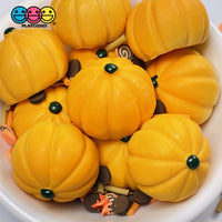 Pumpkin Fairytale Mini Flatback Charm Halloween Thanksgiving Fall Cabochons 10 Pcs