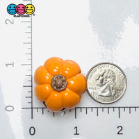 3D Halloween Fall Pumpkin Jack-O’-Lantern Cabochons Decoden Charm 5 pcs Charm