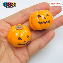 3D Halloween Fall Pumpkin Jack-O’-Lantern Cabochons Decoden Charm 5 pcs Charm
