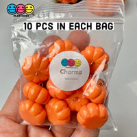 Pumpkin With Hooks Mini Charms Halloween Thanksgiving Cabochons Decoden 10 Pcs Playcode3 Llc Charm