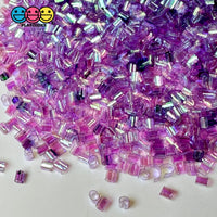 Purple 100G Bingsu Beads Slime Crunchy Iridescent Crafting Supplies Cut Plastic Straws Playcode3 Llc