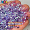 Purple 500G Bingsu Beads Slime Crunchy Iridescent Crafting Supplies Cut Plastic Straws Bulk Item