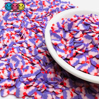 Purple Cupcake Birthday Cake 5Mm Fake Clay Sprinkles Decoden Fimo Jimmies Sprinkle